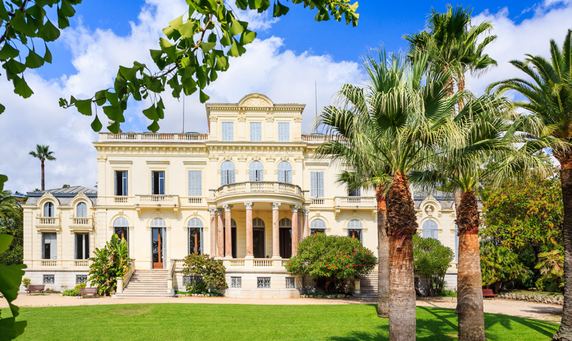 Villa rothschild et jardin à Cannes