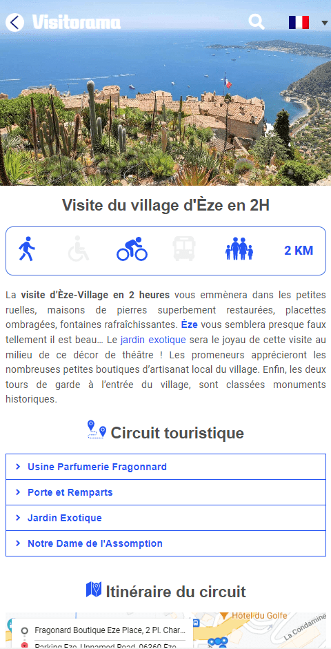 Visitorama Circuit touristique - Visite Eze